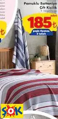 PAMUKLU BATTANİYE ÇİFT KİŞİLİK PAMUKLU BATTANİYE ÇİFT KİŞİLİK